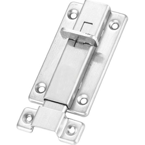 pasadores de doble cabeza con tornillos de 4 pulgadas, pasadores izquierdo y derecho, pasadores de puerta de baño de dormitorio, acero inoxidable, 87 x 45 mm (1/5)