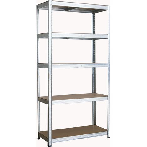Neo Large Galvanised 5 Tier Garage Shelving Racking (1/5)