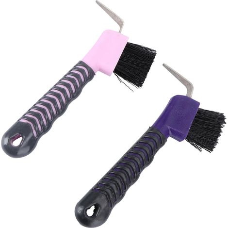 Cure-pieds pour Chevaux à Prise Grip Hoof, Lot de 2, Pp Tpe Cure-pieds pour Chevaux à Prise, Nettoyage des Sabots Semelles de Chaussures de Randonnée Couleur Aléatoire (1/5)