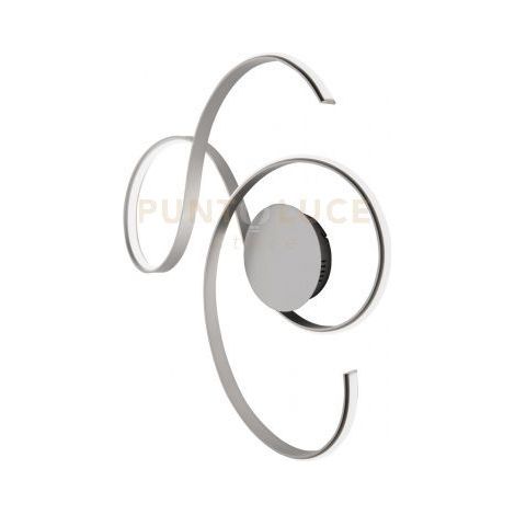 PLAFONIERA TWIST A LED GRANDE SILVER 3000k 2850lm 57w 80x73CM