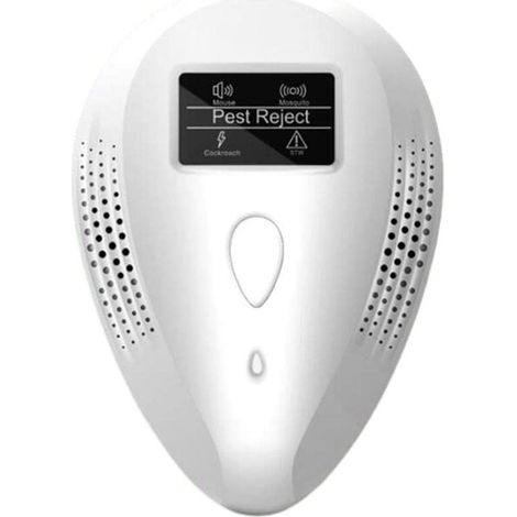 Ultrasonic pet repellent, spider control, repellent for home, garage, hotel, white, 1 piece. (1/5)