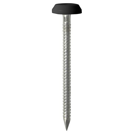 TIMCO Polymer Headed Nails A4 Stainless Steel Black - 65mm