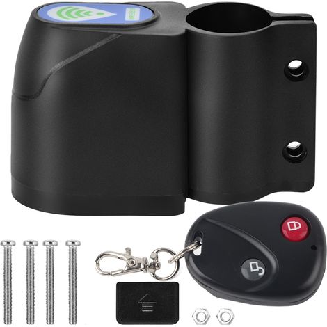 Antivol vélo sans fil alarme vibration, cadenas sécurité cyclisme télécommande antidémarrage (1/5)