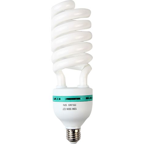 Bombilla LED de 135 W: bombilla de bajo consumo con balance de luz diurna para fotografía, softboxes y estudios. (1/5)