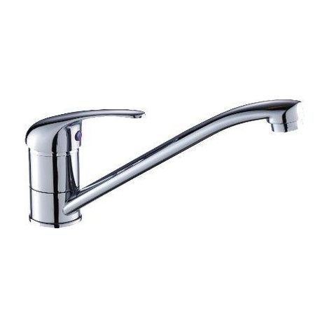 MISCELATORE LAVELLO MONO CANNA BASSA PARIGI EFFE - OTTONE CROMATO - 1 pezzo (1/2)