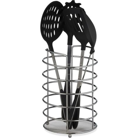 Portautensili xl per utensili da cucina in metallo