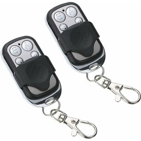 Télécommande universelle [2 pièces], télécommande de porte universelle 433 MHz pour portes de garage automatiques (1/5)