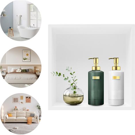 Nicho de pared para botiquín 3333 cm, inserción de nicho para baño para drywall, estante de pared, botiquines, reemplazo, para sala de estar, baño (1/5)