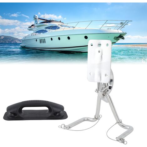 (Offre groupée recommandée : 1619220005711) Kit de bossoirs d'accastillage marin SS304 avec main courante noire (9903ASYB) (1/5)