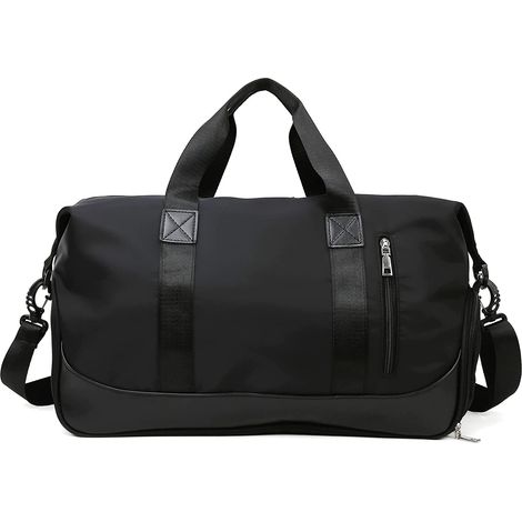 1 Sac de sport, compartiment à chaussures, poche étanche, tissu Oxford, pour fitness, voyage, week-end (1/5)