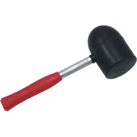 Maillet Caoutchouc 80 mm - Manche en Acier - 950g - Pratique et résistant - Usage Professionnel - Beast (1/5)