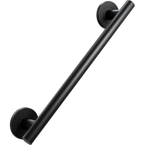 AKW 1200 Series Straight Grab Rail 450mm Length - Matt Black Stainless Steel (1/2)
