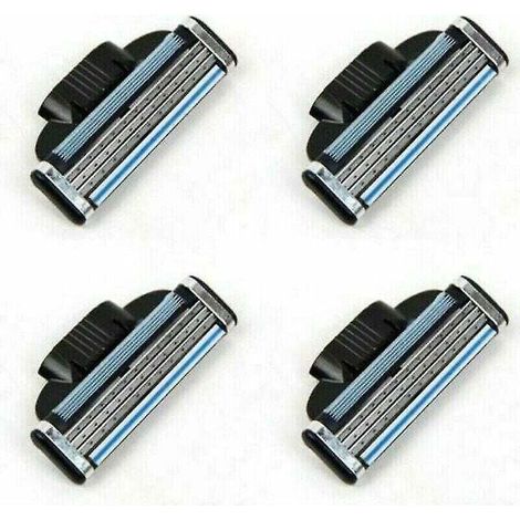 12 pièces recharges de remplacement de lames de rasoir pour hommes pour Gillette Mach 3 -