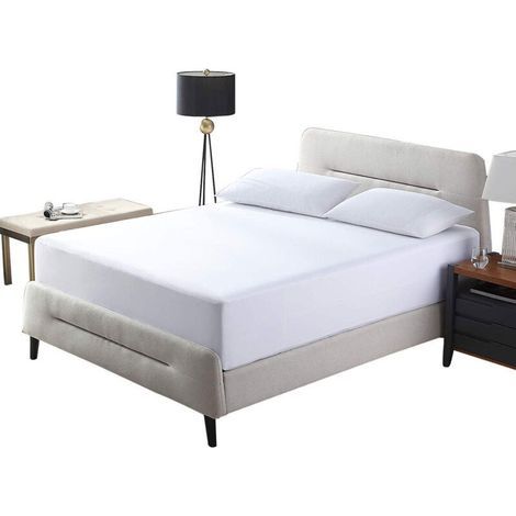 Protège-matelas - dimensions 160x200cm - surmatelas imperméable - protège-matelas - anti-allergique aux acariens et aux moisissures - respirant en différents (1/5)