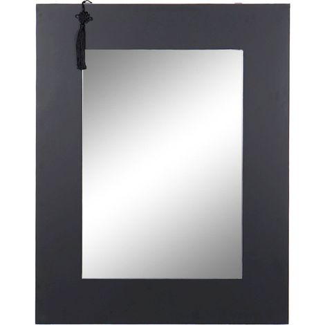 Miroir élégance orientale noire pour intérieur chic - Noir élégant aux accents orientaux (1/3)