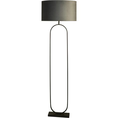 Lampadaire Modish Noir avec capuche gris foncé - EU95101DGY (1/3)