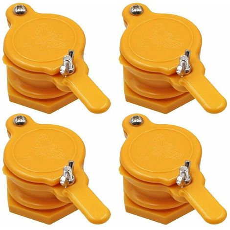 4 PCS Robinet Extracteur de Miel de Vanne de Miel en Nylon Ruche Abeille ​de Robinet de Miel pour Apiculteur Outil D'éQuipement D'Apiculture,