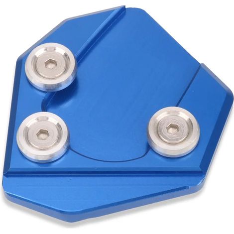 (Bleu - SANS LOGO) Compatible avec les motos SUZUKI GSX-S125, GSX-S150, GSX-R125 et GSX-R150. Extension de béquille latérale, support et plaque de support pour une utilisation plus intensive. (1/3)