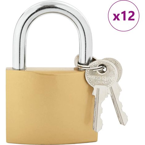 U Lock avec Clés Laiton 6 x 2 x 9,1 cm Fer