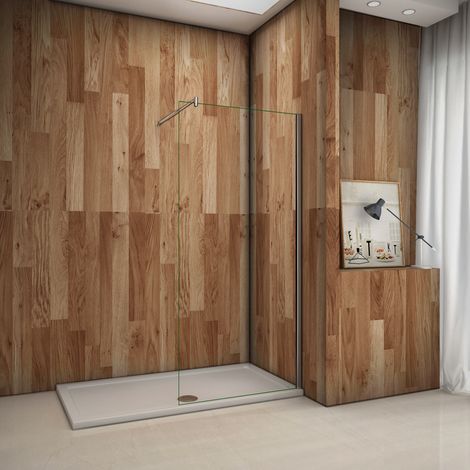 Parete Doccia Walk In Vetro Temperato Trasparente Anticalcare 10mm Con Barra Stabilizzatrice 70-120cm Misura 120x200cm (1/5)