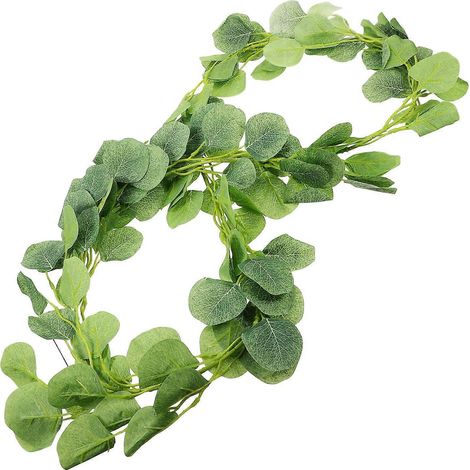 Guirlande de feuilles d'eucalyptus artificielles, 2 pièces, décoration pour festival (1/5)