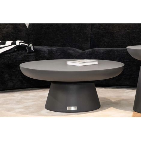 KYLIX Table basse en béton unique mobilier design 86 x 86 x 35.6 cm (1/3)