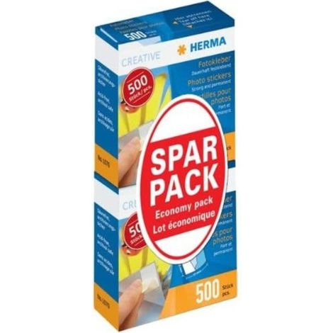 HERMA fotos pegamento, pack de ahorro, 2 x 500 St.
