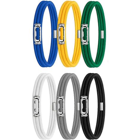 Lot de 6 élastiques pour poubelle Cord Lord, réglables et compatibles avec les poubelles de 8 à 33 gallons (30 à 125 litres). Élastiques multifonctions A. (1/4)