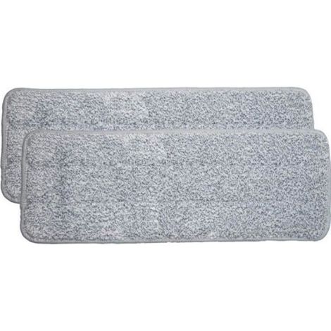 Lot de 2 Serpillère, Microfibre, 32x12,5 cm, Polyester Polyamide, Sol dur Carrelage Bois (1/3)