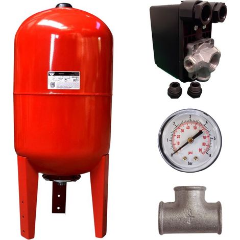 Kit réservoir vessie ZILMET vertical 60L - 1" (1/5)