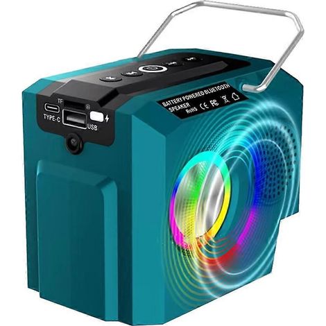 Kabelloser Bluetooth-Lautsprecher für 18V-Li-Ionen-Akku, blau (1/5)