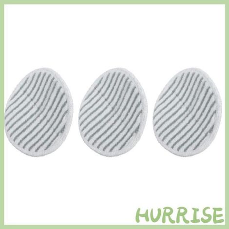 Garosa Chiffon de vadrouille Tampon de vadrouille en microfibre réutilisable, 3 pièces, accessoires de electromenager vapeur Gris (1/5)