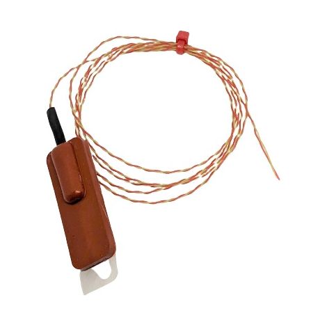 Thermocouple type Type K Ø 40 x 13 x 5mm, L 40mm, +100°C max à Raccord dénudé ( Prix pour 1 )