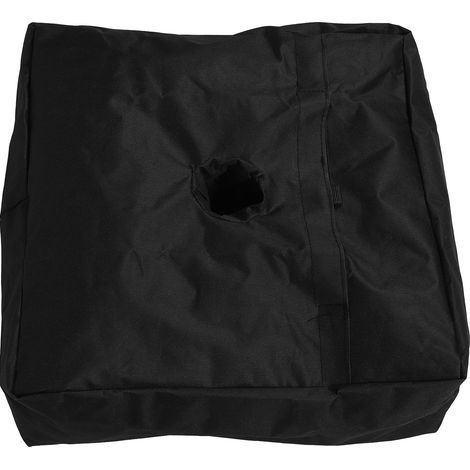 Sac de lestage carré en tissu Oxford 600D de 45 cm (18 pouces) pour pied de parasol, idéal pour terrasse, camping et pique-nique en plein air. (1/5)