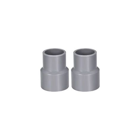40mm X 32mm Réducteur Tuyau PVC Raccord Couplage Hub DWV Gris 2Pcs (1/4)