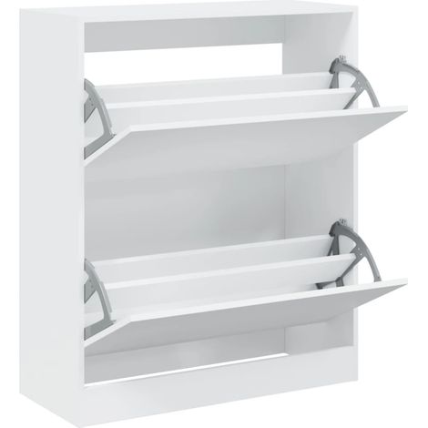 Maison Exclusive - Armoire à chaussures blanc 80x34x96,5 cm bois d'ingénierie