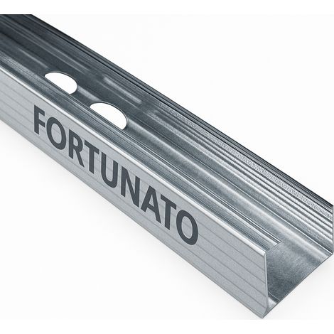 Montante c standard 2 m profilo preforato sp 0,6 mm fissaggio cartongesso 1 pz misure 47 x 74 x 50 mm - confezione 1