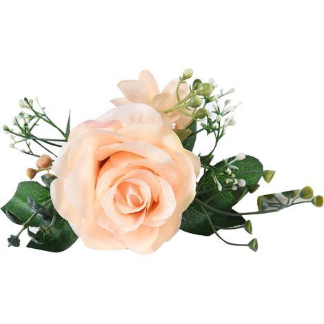 alzapaños florales artificiales rosas – para decoración de bodas, ventanas o interiores románticos (1/4)