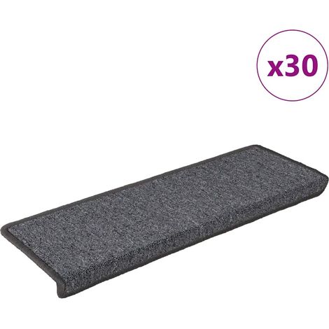 Stufenmatten 30 Stk. 65x21x4 cm Dunkelgrau Rechteckiger Rand