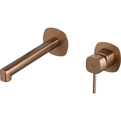 Monomando empotrado lavabo Firenze oro rosa cepillado [ IMEX® ]