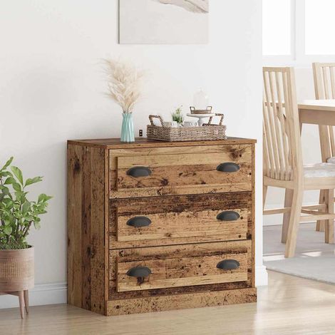 Buffet-Meuble de rangement Bois Ancien 70 x 35,5 x 67,5 cm Bois d'ingénierie 610226 (1/5)