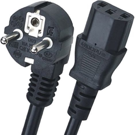 CEE Power Cable, 3 Pin AC Power Cord for Laptops, PC Monitors, Scanners, Televisions, Printers (1/5)