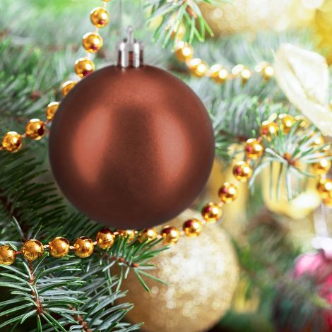 Ensemble de boules de noel 100 pieces differentes tailles