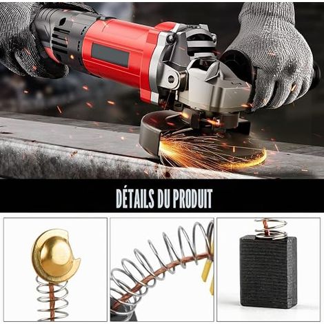 Balais de Charbon Machine Electrique Brosses de Carbone Brosses de Carbone pour Ponceuses Charbon Moteur Dureté Elevée pour Meuleuse D'angle Scies etc. Outils électriques (1/3)