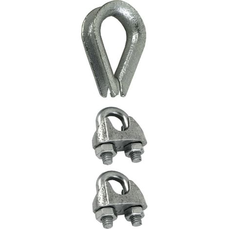 Masidef juego de 2 abrazaderas + 1 redance para cuerdas max 3mm 3pcs - dy270515