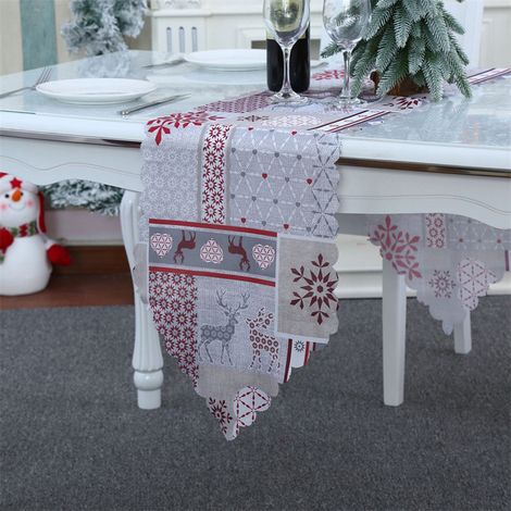 Chemise De Table - 180 X 35 5 Cm - Pour Décoration De Table De Fête - Noël Saint Valentin - 1 Pièce