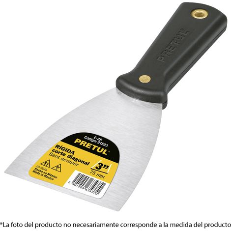 Espátula rígida con mango de plástico - 50 mm