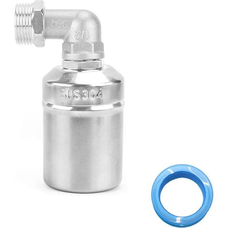 Entrée latérale 3/4" pour réservoir d'eau piscine Valve de régulation automatique du niveau d'eau Valve flottante en acier inoxydable 304 (1/5)