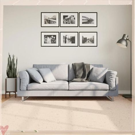 Tapis - VINGVO - HUARTE - 200x200 cm - Beige - Antidérapant (1/5)