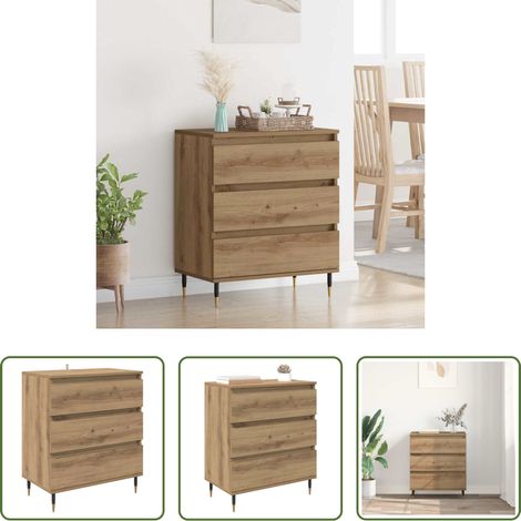 Holzwerkstoff - Sideboard Artisan-Eiche 60 x 35 x 70 cm Holzwerkstoff (1/5)